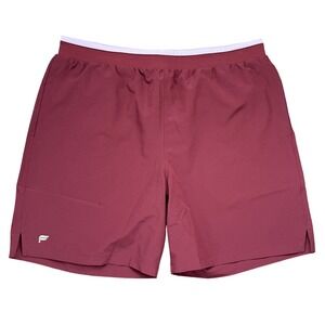Fabletics Men's Athletic Shorts Red Size XL Workout Gym Performance